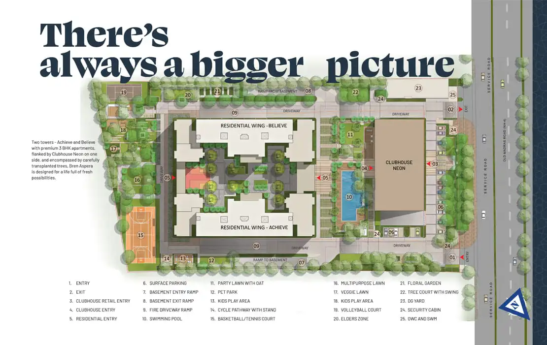 Premium 3 BHK Apartments for sale - Bren Aspera